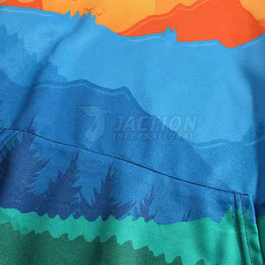 เสื้อฮู้ดผ้าฝ้ายผ้าโพลีเอสเตอร์สำหรับผู้ชายเสื้อมีฮู้ดแบบซับลิเมชันน้ำหนักเบาดีไซน์ตามสั่ง - Product Image 5
