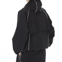 OEM Hommes Coupe-Vent Survêtement Conception Personnalisée Tissu Doux Jogging Gym Costume Full Zip Veste Pantalon Ensemble Sublimation Imprimer