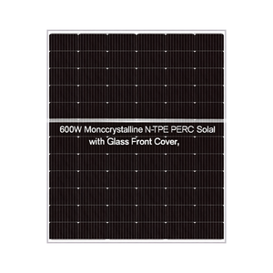 Panneau solaire monocristallin de type N PERC de 600 W avec couvercle avant en verre - Product Image 2
