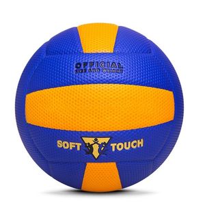 Voleibol de microfibra de Corea con superficie de textura de golf y paneles de tacto suave para juegos de voleibol de escuela y club de gimnasia - Product Image 1