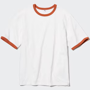 T-shirt à col rond et à manches courtes en coton épais pour homme T-shirts AIRism en coton avec logo personnalisé - Product Image 4