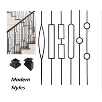 Balustrade d'escalier et main courante de balcon modernes en acier au carbone et en fer, personnalisables, avec garantie de plus de 5 ans, résistantes à la rouille et protégées contre les UV