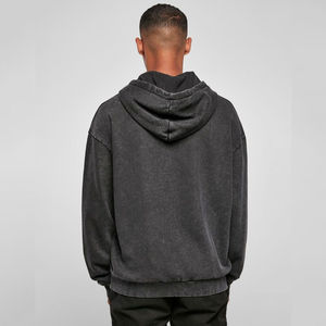 Sudadera con Capucha Personalizada con Logotipo, 100% Algodón, para Hombre, Invierno, Lavado Ácido, Felpa Ecológica, Manga Larga, Corte Regular, Estilo Urbano - Product Image 5