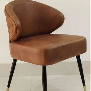 2025 confortable Simple chaise de salle à manger nordique confortable décontracté chaise de salle à manger pieds en bois de Sesham pour salon maison hôtel bureau - Product Image 1