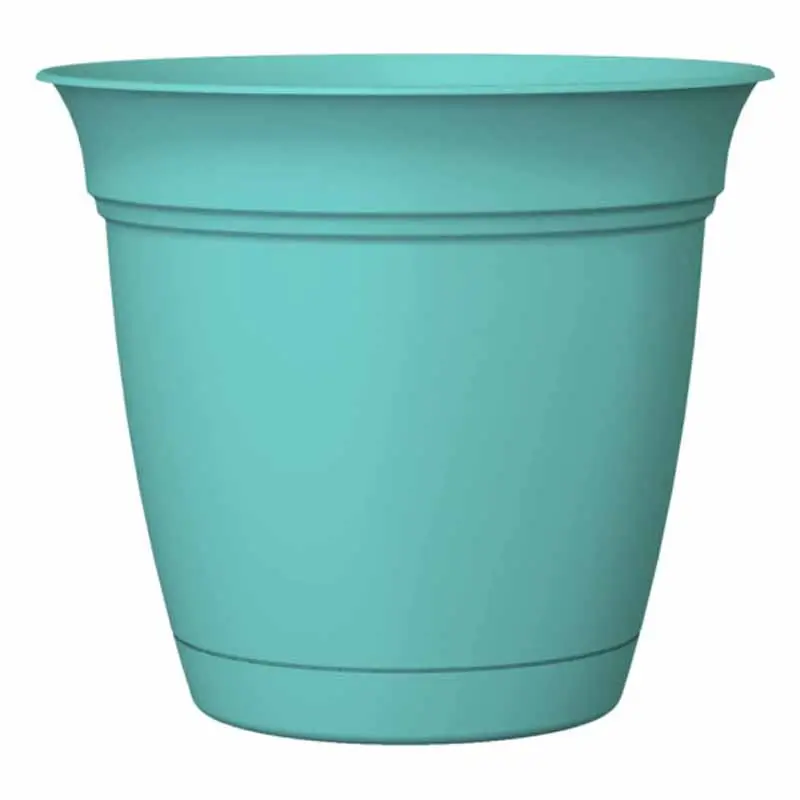 Nieuw Ontwerp Afgeronde Vorm Planter Bloempot Hemelsblauw Color Plantenbakken Metalen Vintage Stijl Voor Indoor Tuin Planten Potten