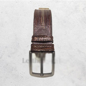 Cinturones de Cuero Genuino para Hombre de Alta Calidad, Hebilla Cuadrada de Aleación, Color y Logotipo Personalizables, 30-48 Pulgadas, Venta al Por Mayor OEM - Product Image 1