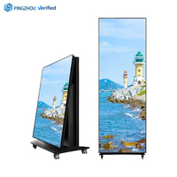 Pantalla LED Portátil para Interiores HD a Prueba de Agua P2.5, Tecnología GOB, a Todo Color, Plegable Verticalmente, Pantalla Móvil para Publicidad