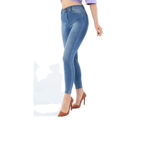 Pantalones vaqueros ajustados lavados personalizados para mujer, pantalones vaqueros rectos holgados para mujer, pantalones vaqueros de pierna ancha elásticos de cintura alta, pantalones vaqueros - Product Image 6