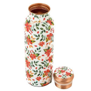 Botella de agua de alta calidad hecha de cobre puro para oficina, gimnasio y Yoga, botella de cobre Ayurveda, botellas de utensilios de cocina indios hechos a mano - Product Image 2