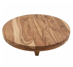 Susan paresseuse en bois avec haut de forme ronde de qualité supérieure, article de service artisanal exigeant disponible pour le restaurant et le café - Product Image 4