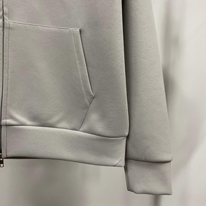 Personnalisé Style Unique Matériau de Haute Qualité Prix de Gros Respirant Blanc Poids Lourd Confortable Double Fermeture Éclair Sweats à Capuche - Product Image 5