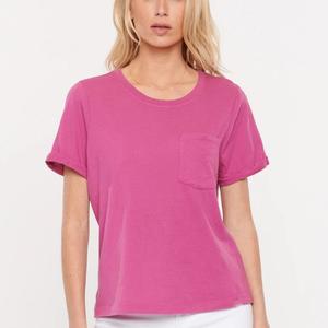 Camiseta de manga corta para mujer, Blusa de manga corta y cuello elegante, Top de alta calidad con descuento - Product Image 5