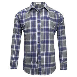 High Quality Factory Workwear Uniform Outdoor Autumn Customized Unisex Cotton Long Sleeves Fleece Flannel Shirts - Product Image 1