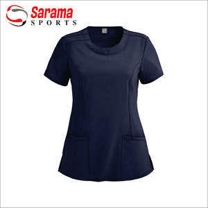 Vente flash : Uniformes d'hôpital personnalisés à col en V, blouses médicales, ensembles de blouses, hauts à manches courtes - Product Image 6