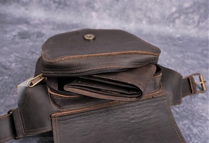 Leather Waist <b>Belt</b> <b>Bag</b> Hippie Festival Fanny Pack for <b>Women</b> and Girls Gift for Her LWB-0036B - Product Image 6