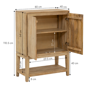 Ode mango wood high <b>sideboard</b> - Product Image 6