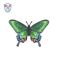 Écusson papillon brodé personnalisé à repasser sur emblème pour vêtement de bricolage