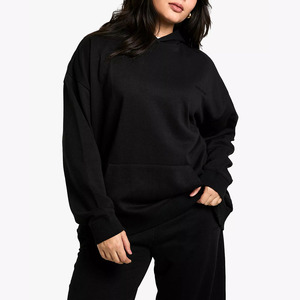 Sudadera con capucha extragrande con capucha de palangre para mujer de temporada de invierno con aberturas laterales perfectas para mujer - Product Image 1