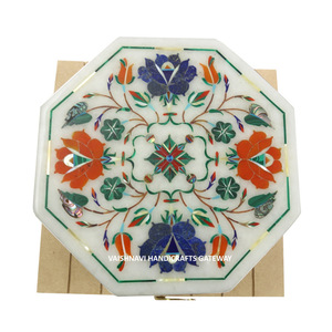 Plato Decorativo Elegante de 6 Pulgadas para el Hogar, Hecho a Mano y Pulido, de VAISHNAVI HANDICRAFTS GATEWAY 2024, Artesanía en Piedra Personalizada - Product Image 1