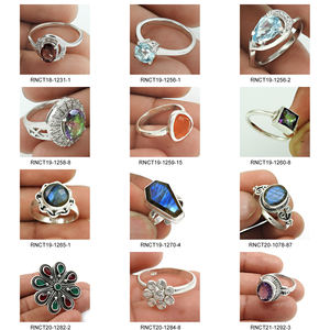 High Quality Wholesale Price 925 Sterling Silver Natural <b>Labradorite</b> Gemstone Coffin Shape Ring for Her Handmade <b>Jewelry</b> India - Product Image 5