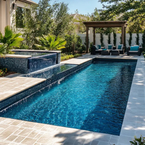 Cascada enterrada de fibra de vidrio para el hogar grande de diseño personalizado, piscina grande, piscinas de spa, natación al aire libre de 6 pies de profundidad para adultos - Product Image 4