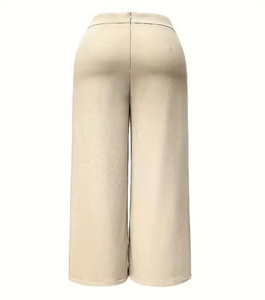 Pantalon évasé en dentelle d'hiver pour femmes, uni, long, avec poches, taille haute, respirant, décontracté, sexy, pantalon de fitness - Product Image 3