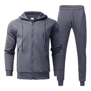 Survêtements de jogging unisexe en coton épais en molleton pour hommes survêtements décontractés avec logo personnalisé avec capuche ensemble sweat à capuche uni et joggers pour hommes - Product Image 1