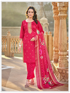 Premium Quality Silk <b>Kurta</b> Trouser Set with Embroidery Sequence Work <b>for</b> <b>Women</b> Daily Wear and Office Wear Use - Product Image 2