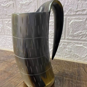 Taza de cuerno para beber de técnica cruda a granel ecológica, taza de cuerno de forma Natural, regalo y proveedor de Artisan Craft - Product Image 1