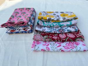 ชุดผ้าเช็ดปากลายดอกไม้สำหรับงานแต่งงานงานประดิษฐ์ทำจากผ้าฝ้ายแบบ Boho ใช้ซ้ำได้ - Product Image 5