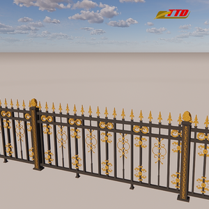 Strong & Stylish Metal <b>Security</b> Fence Panels for Outdoor Protection for Residential and Farming Areas with Driveway Gates - Product Image 6