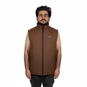 Chaleco Acolchado de Color Sólido de Alta Calidad con Diseño Moderno, Chaleco Acolchado Delantero de Algodón Suave y Duradero, Ajustado, para Hombre - Product Image 1