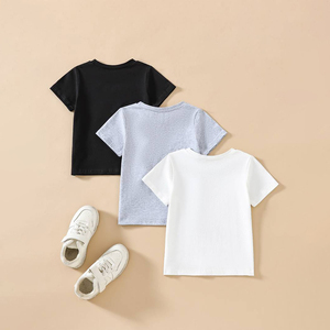 Logotipo personalizado de impresión de manga corta al por mayor niñas entrenamiento transpirable camiseta niñas logotipos personalizados camiseta - Product Image 2