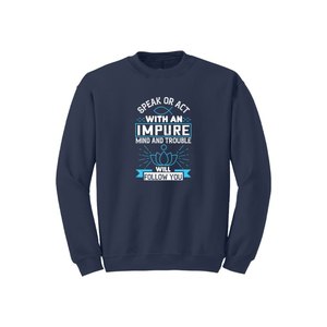 Sweat-shirt en mélange de coton avec des thèmes de bouddha imprimés Style décontracté 12 options de couleur 260-280 Placement de conception personnalisable GSM lourd - Product Image 6