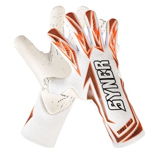 Guantes de portero de fútbol profesionales personalizados de látex alemán, transpirables, antideslizantes, ligeros, sin correa. - Product Image 4