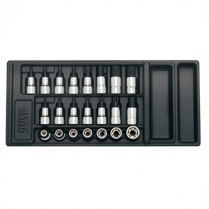 Usag 22-Piece Socket Bits Assortment Diverse <b>Tool</b> for Home Improvement and Repair Projects - Product Image 2