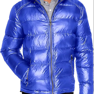 <b>Men's</b> Plus Size Puffer <b>Jacket</b> Fashion Style Wholesale Knitted Padded Windproof and Breathable Puffer <b>Jacket</b> - Product Image 1