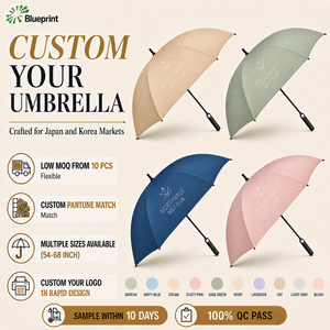 Paraguas de 30 Pulgadas al por Mayor, Automáticos, Japoneses, para Hombre y Mujer, Personalizados, Grandes, Multicolores, con Impresión Personalizada, para la Lluvia - Product Image 1