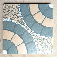 Dalles de stationnement semi-porcelaines robustes 400x400mm pour espaces extérieurs, jardins et allées, antidérapantes