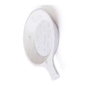Bol de service en marbre blanc très demandé, au design artisanal unique, idéal pour la salle à manger à domicile et les hôtels – Prix usine en gros pour l'Inde - Product Image 4