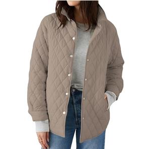 Oversized High Quality Eco-Friendly Waterproof <b>Quilted</b> Jackets <b>Double</b> Breasted Closure Warm Insulated <b>Quilted</b> Jackets Breathable - Product Image 1