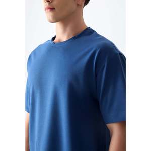 Camiseta Básica Oversize para Hombre - 88377, 100% Algodón, Jersey de Algodón Grueso y Suave con Textura - Product Image 6