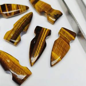 Pierre précieuse naturelle en forme de balle 26X10mm sculptée à la main pour la fabrication de bijoux en vrac - Product Image 4