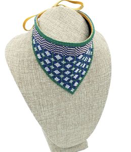 Bohemian Women <b>Charm</b> Jewelry Handmade Necklace Choker Beaded Tassel Statement Seed Bead Necklace BY HF CRAFTS - Product Image 2