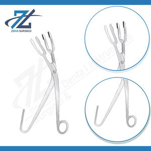 Pinces de stérilisation Harrison Bowl, joint à vis manuel, double mâchoire angulaire, 356 mm, acier inoxydable chirurgical, certifié CE, fabriqué au Pakistan - Product Image 3