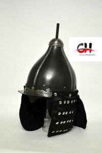 Thời Trung Cổ 18ga thép Hàn Quốc Mũ bảo hiểm mongol Mũ bảo hiểm bảo tàng khắc Mũ bảo hiểm giáng sinh bởi Calvin thủ công mỹ nghệ - Product Image 3