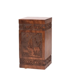 Hardwood Urn <b>Box</b> <b>for</b> <b>Pets</b> <b>Ashes</b> Also Use <b>for</b> Large Small Keepsake <b>for</b> Cremation Burial - Product Image 5