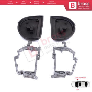 BSP848-1 กระจกมองข้างยาง L + R ซีลกรอบโลหะสำหรับ W210 S210 W140 W202 S202 SL R129 Facelift - Product Image 4