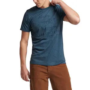 Cổ Điển Logo Cửa Hàng Dập Nổi T-Shirt In Cotton Hữu Cơ Mặc Thoải Mái Người Đàn Ông Quần Áo Polo Cộng Với Kích Thước Dập Nổi Áo Sơ Mi