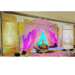 Đám cưới vàng bối cảnh Bảng điều khiển sân khấu đám cưới sự kiện ảnh khung tấm sân khấu đám cưới vuông sợi khung sân khấu - Product Image 1